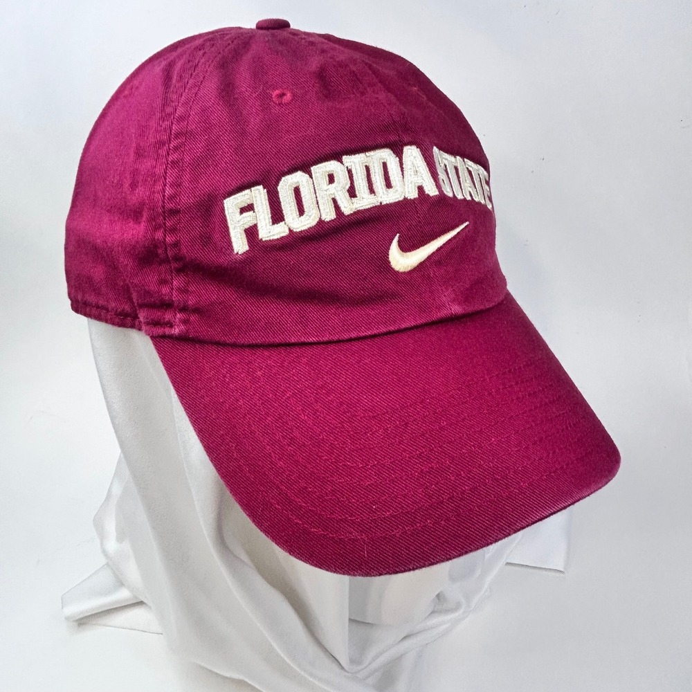 FLORIDA STATE SEMINOLES Nike Baseball Hat Mens Garnet Red FSU Adjustable